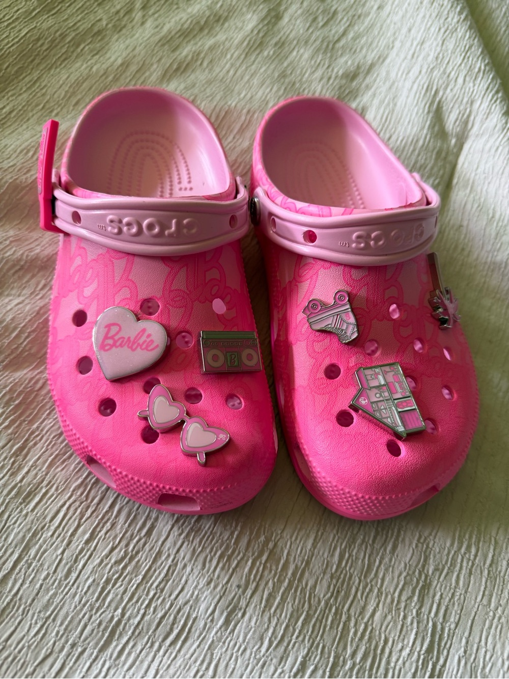 BARBIE CROCS ' WITH Pink Barbie Charms